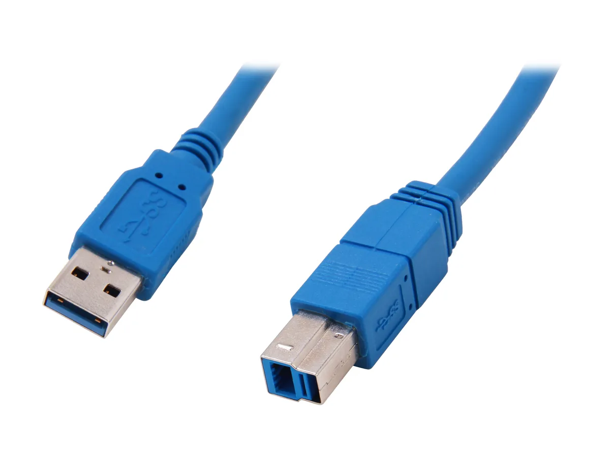 STARTECH STARTECH USB3SAB1 USB 3.0 cable A to B male male 1 ft blue — product photo