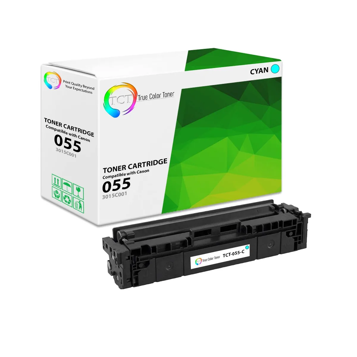 True Color Toner True Color Toner 055C Cyan Toner Cartridge 2100 Pages — product photo