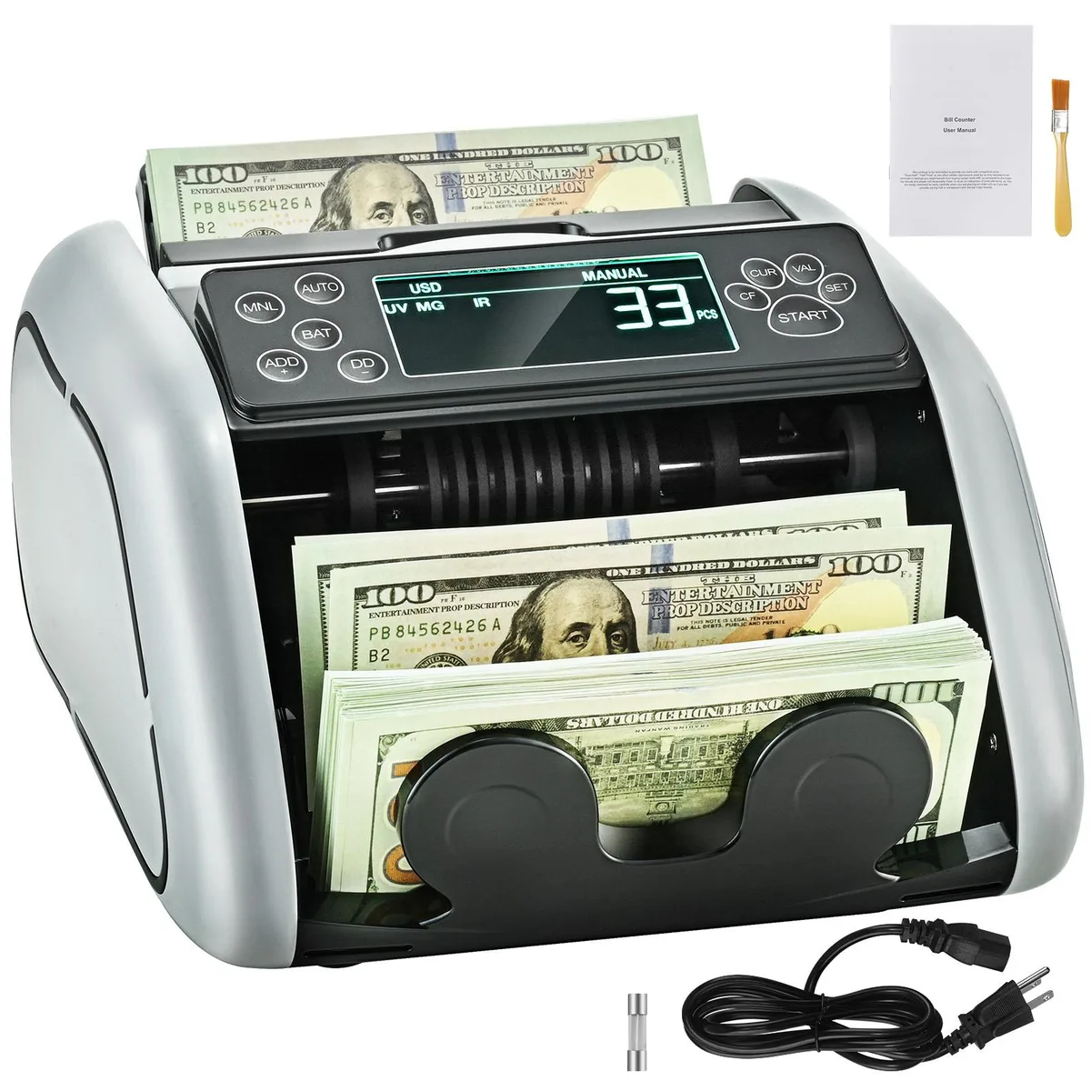 VEVOR VEVOR K07 Money Counter 1000 pcs/min UV MG IR DD 200 bills — product photo