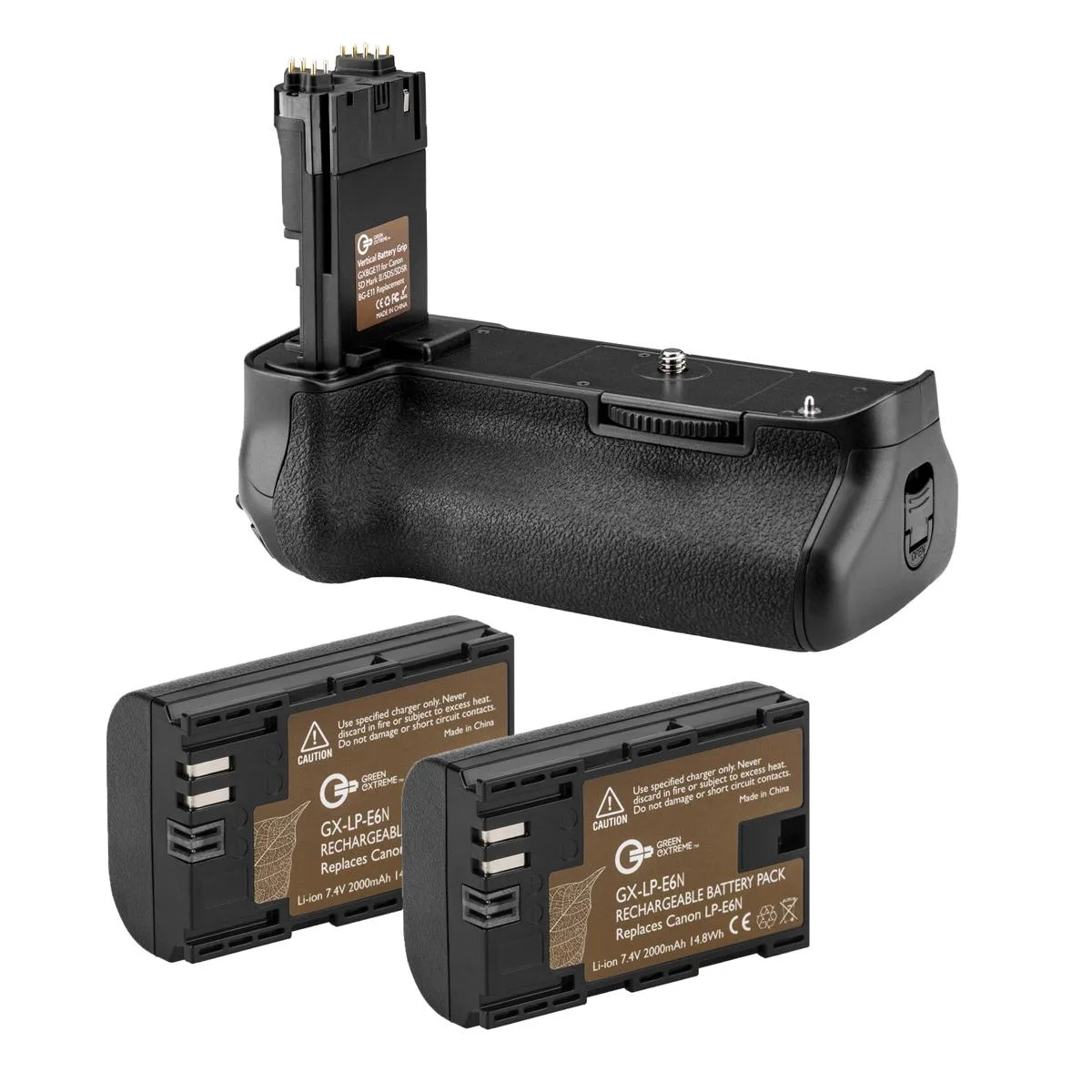 Green Extreme Battery Green Extreme Battery BG-E11 Vertical Battery Grip for Canon 5D Mark III 5DS 5DS R — product photo