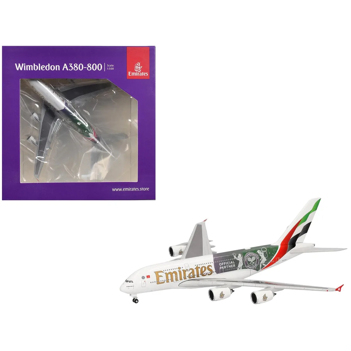 Herpa Herpa Airbus A380-800 Emirates A6-EOE 1/500 Diecast Hobby Collectible — product photo