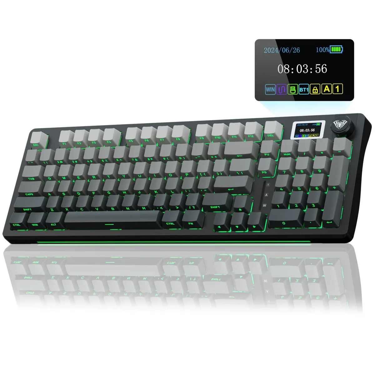 Vszerda Vszerda S98 Pro Wireless Mechanical Gaming Keyboard with Screen &amp; Knob — product photo