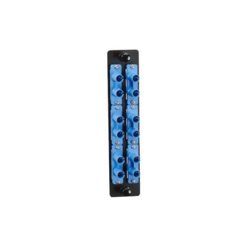 Black Box Corporation Black Box JPM460C Fiber Adapter Panel Blue 6 ST Duplex — product photo