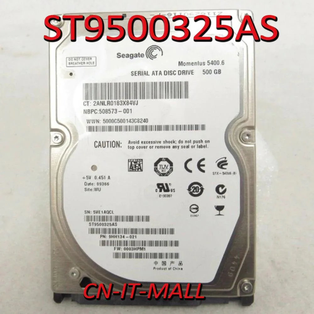 Graviton Graviton ST9500325AS 500GB 5400.6 2.5 SATA 3.0Gb/s hard drive — product photo