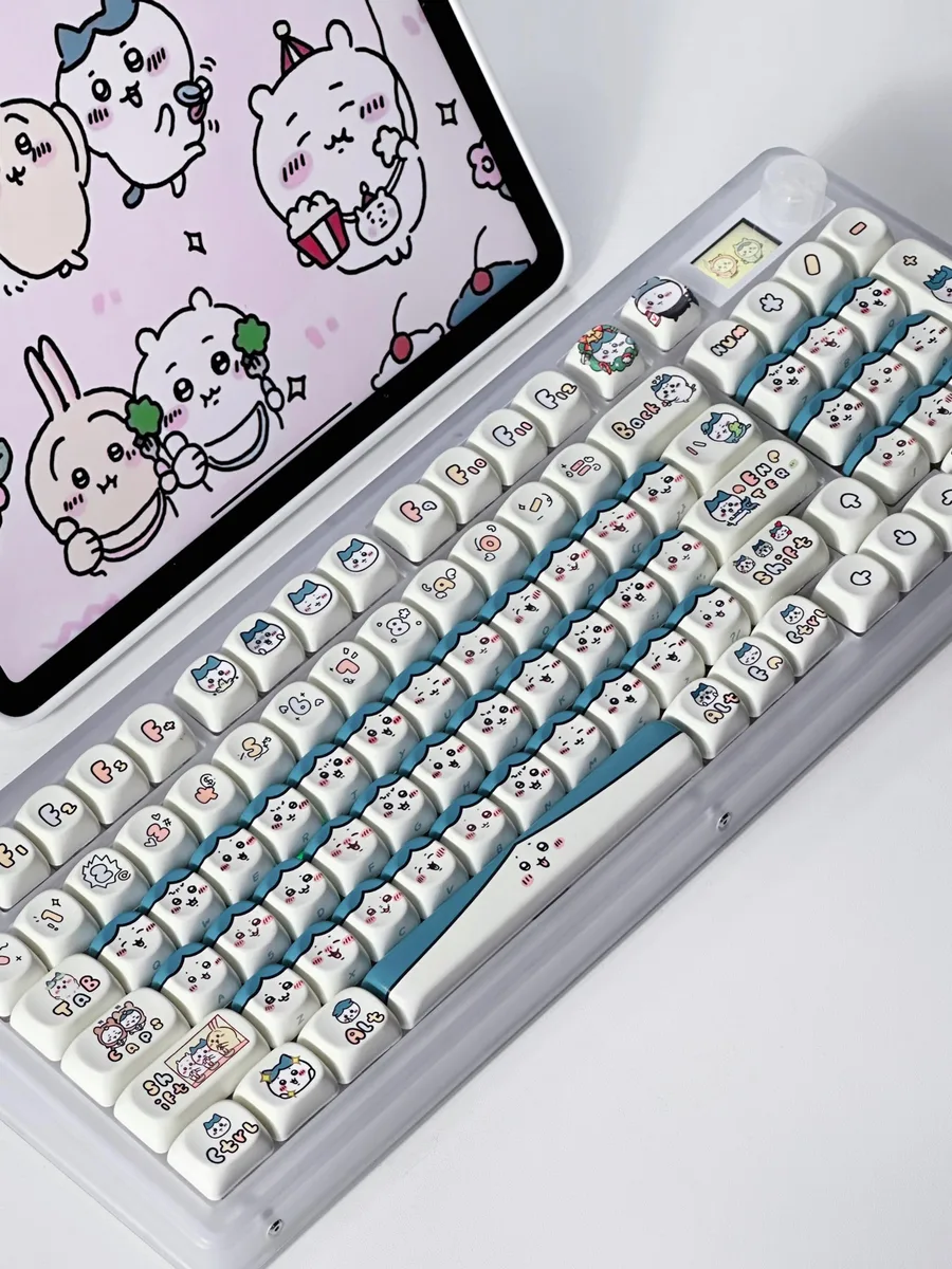 BFKK BFKK Chiikawa Usagi MOA Keycaps 131 Keys Blue — product photo