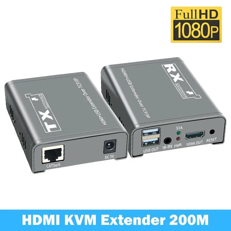 YINGHUA YINGHUA 200M HDMI KVM Extender Over Cat5e/6 (AU Plug) One RX — product photo