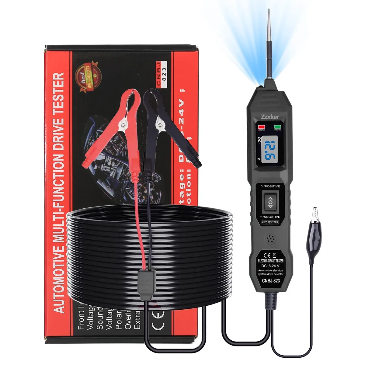  Zzxker Power Circuit Probe Tester 12/24V Black — product photo