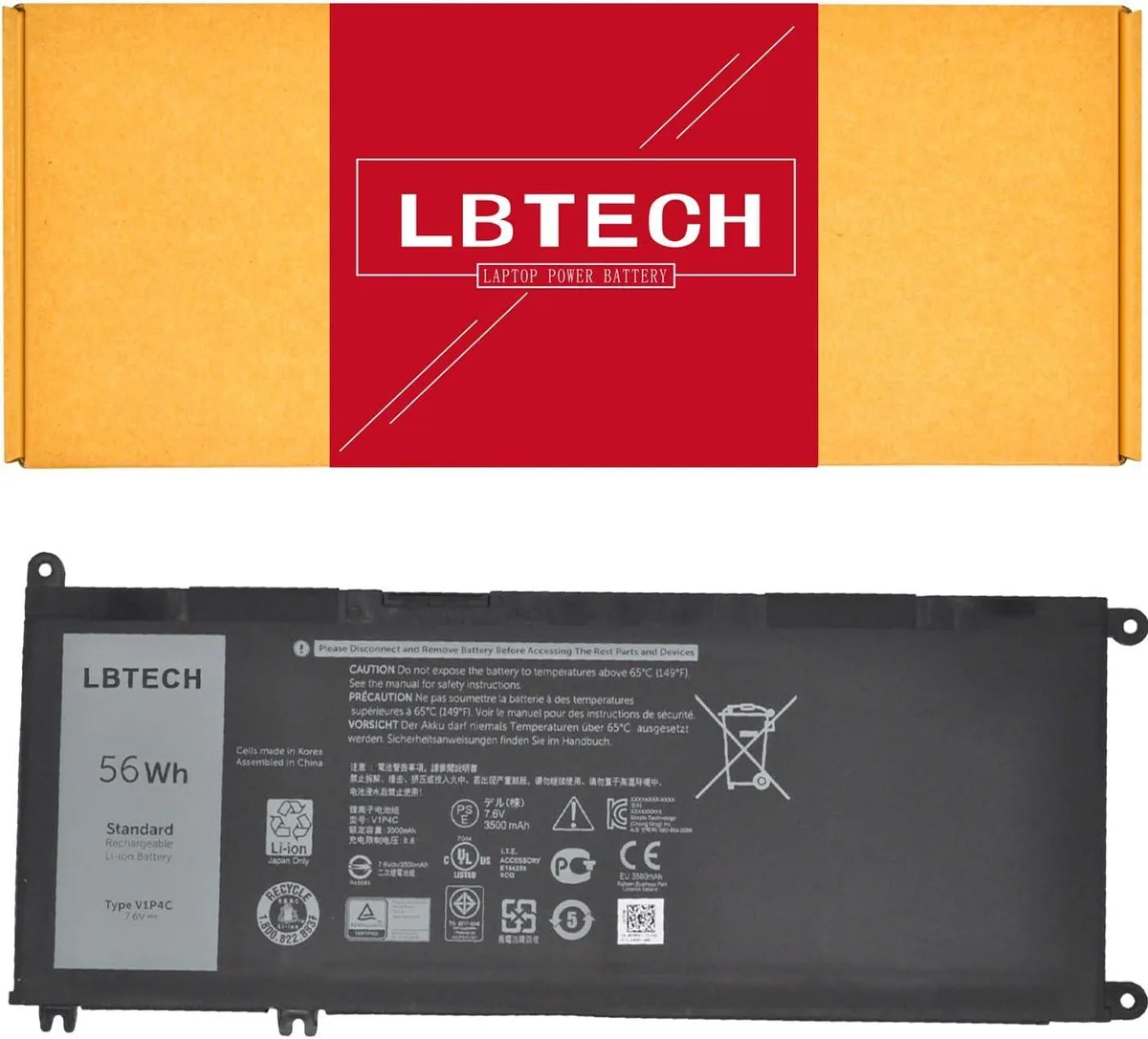 NShi NShi laptop battery 7.6V 56WH for Dell Chromebook 13 3380 Inspiron 14 7486 — product photo