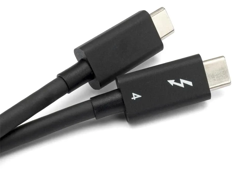 Corn Electronics Corn Electronics Thunderbolt 4 Cable 0.5 m 40 Gbps 100 W PD Black — product photo