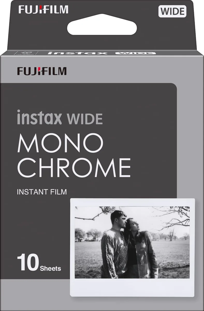 FUJIFILM FUJIFILM Instax Wide Monochrome Film 10 Exposures ISO 800 — product photo