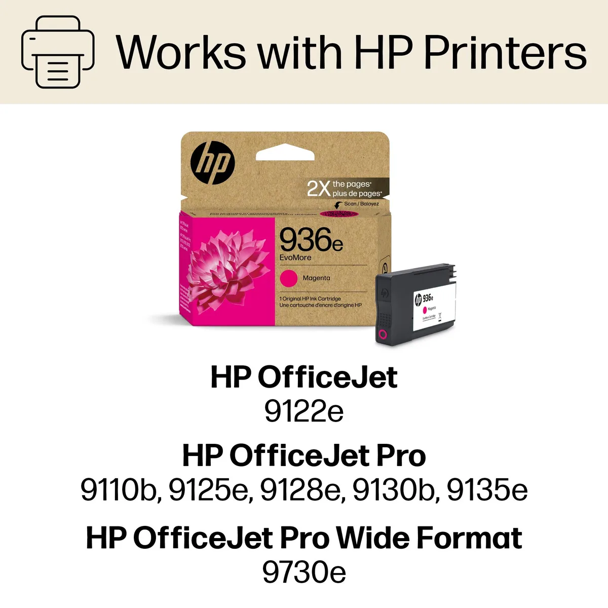 HP HP 936e EvoMore Magenta Original Ink Cartridge 4S6V4LN 1650 pages — product photo