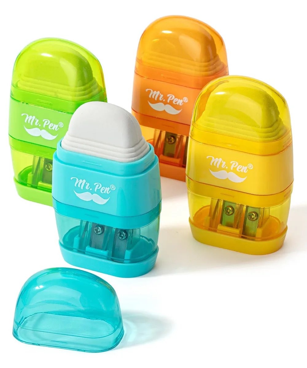  Mr. Pen LEOU004M331VC Sharpener Eraser 4 Pack — product photo