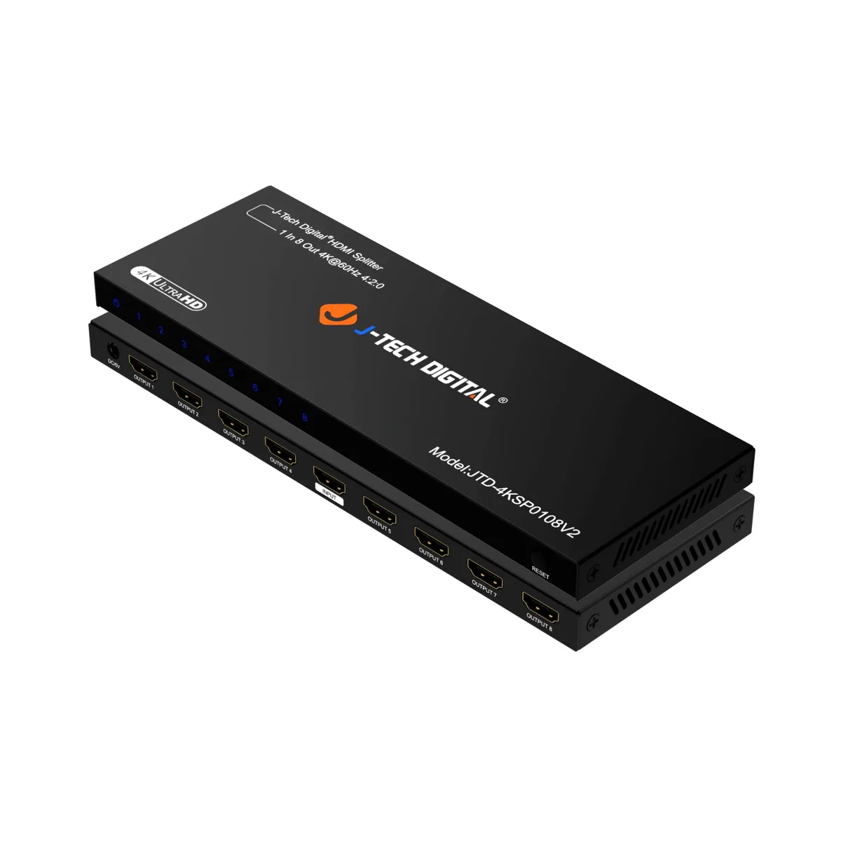 J-Tech Digital Inc. J-Tech Digital Inc. JTD-4KSP0108V2 1x8 HDMI Splitter 4K 60Hz video accessory — product photo