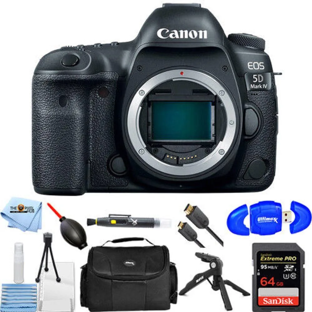 Canon International Canon EOS 5D Mark IV 30.4MP 4K DSLR Camera Body 64GB Starter Bundle — product photo