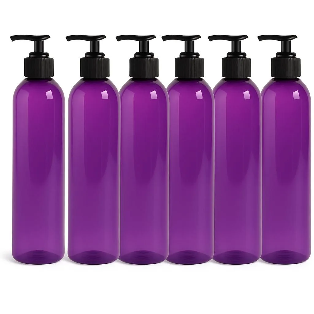 Vandue Corporation Vandue Corporation 8 oz PET Pump Bottle Purple 7.5" 0.5000 lbs — product photo