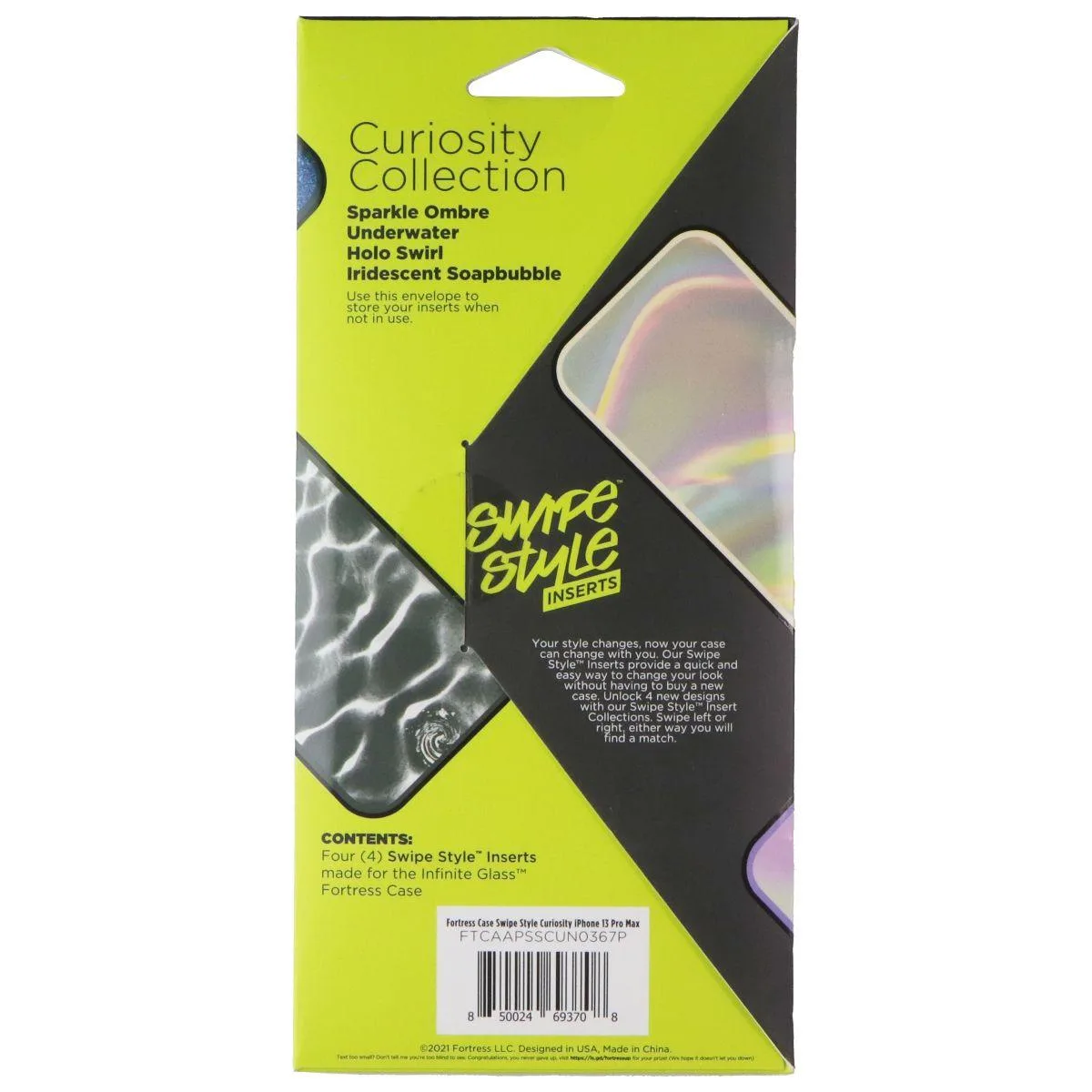 Fortress Press Fortress Press Swipe Style Inserts 4-Pack iPhone 13 Pro Max Curiosity Col — product photo