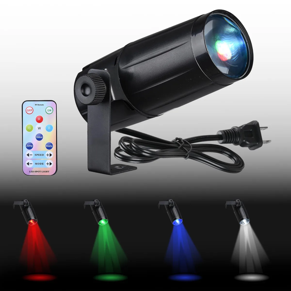 Yescom USA, Inc. Yescom USA, Inc. 20W RGBW LED Pinspot Light 180° Mount — product photo