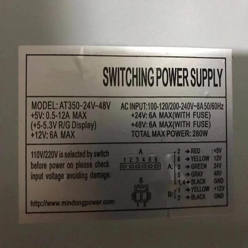 KHACHIMO KHACHIMO 280W ATX power supply 24V 48V — product photo