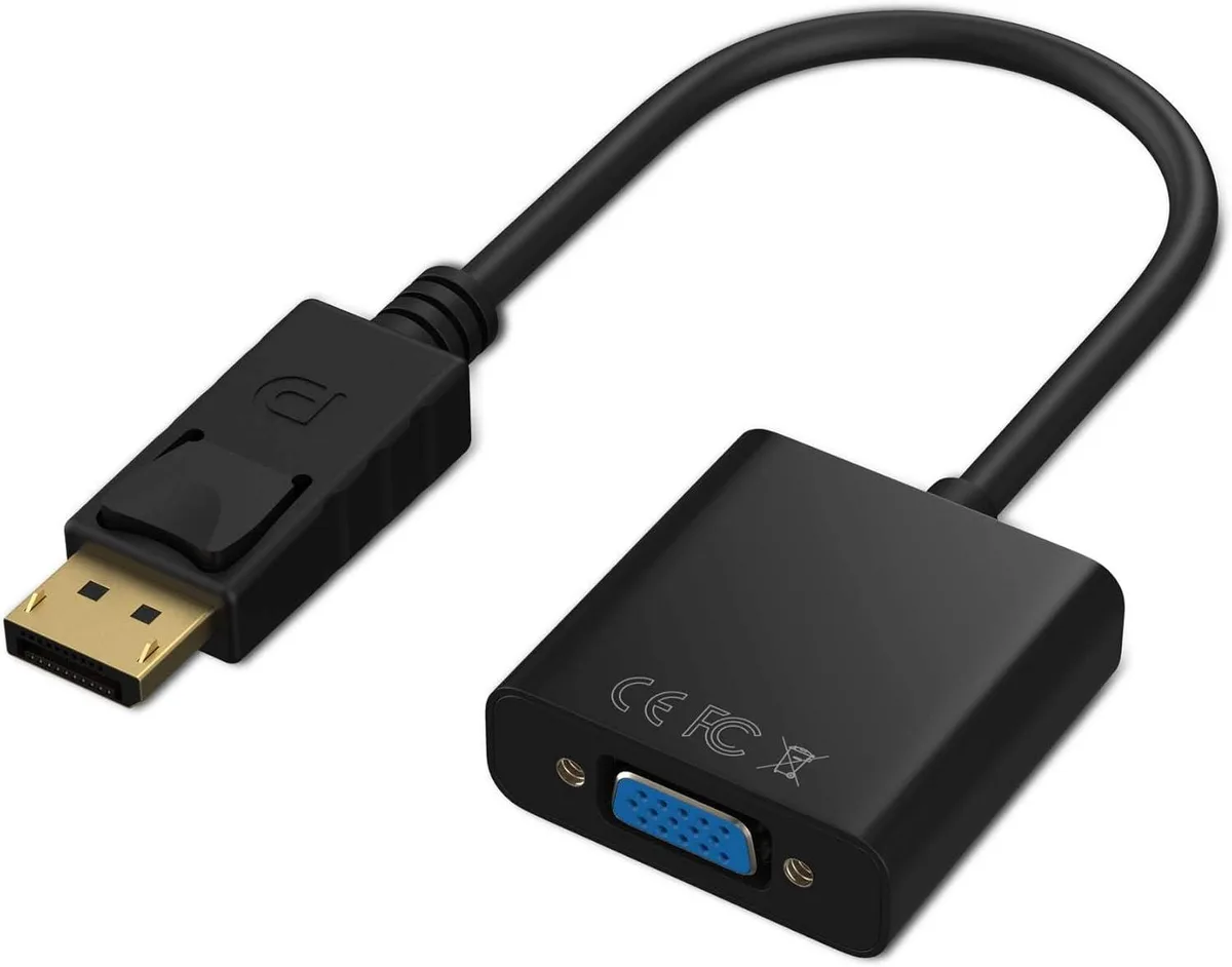Boxwave Boxwave DisplayPort to VGA Male-to-Female Adapter (Black) — product photo