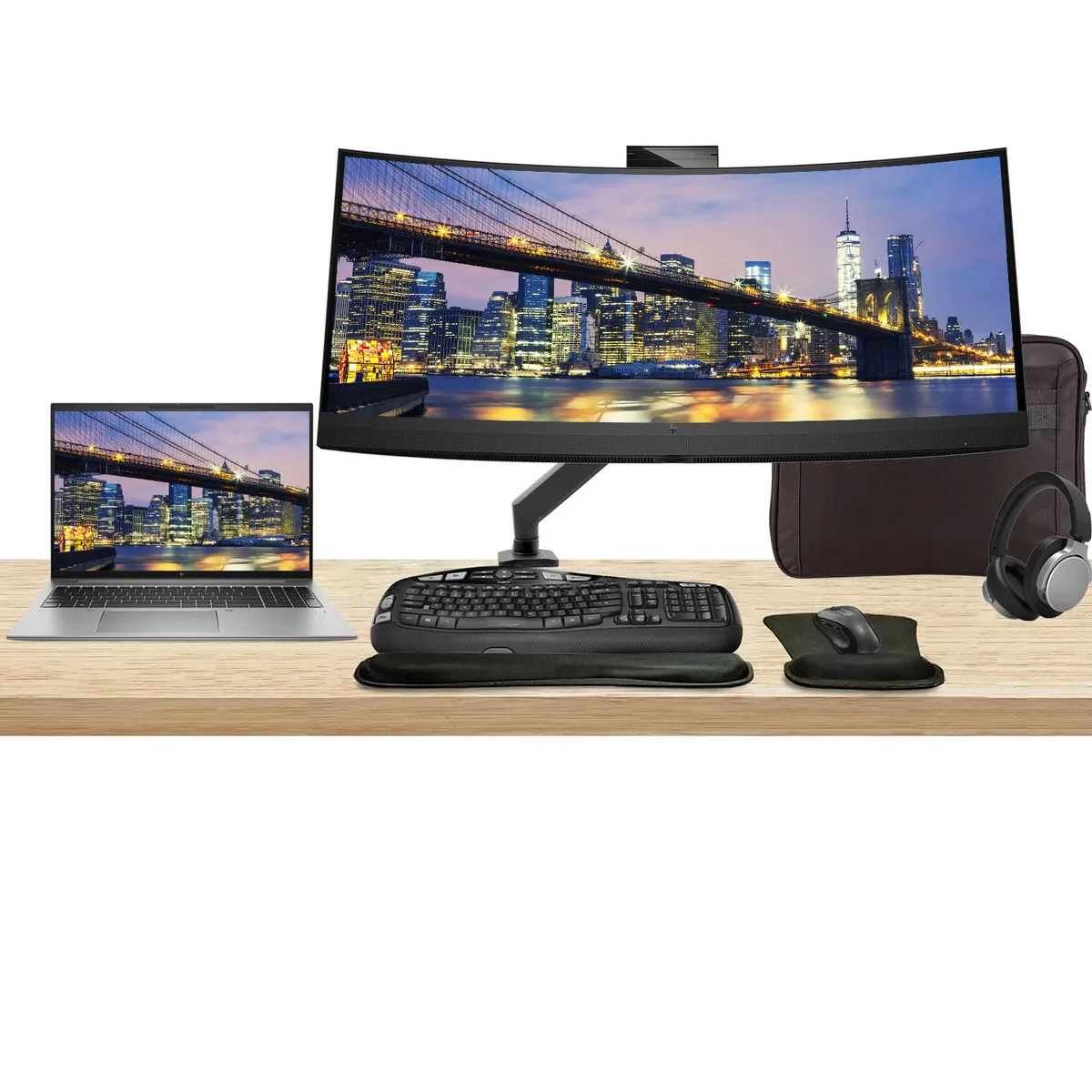 HP HP ZBook Firefly G10 16" i7-1355U 16GB 512GB W11Pro T550 + Z34c 34" Monitor MK670 Kit — product photo