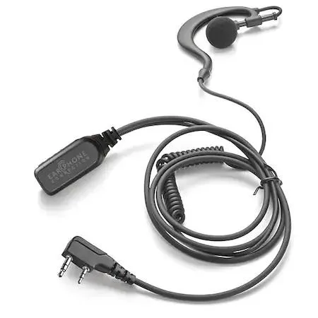 Earphone Connection Earphone Connection EP301 earhook lapel microphone, black audio adapter — product photo
