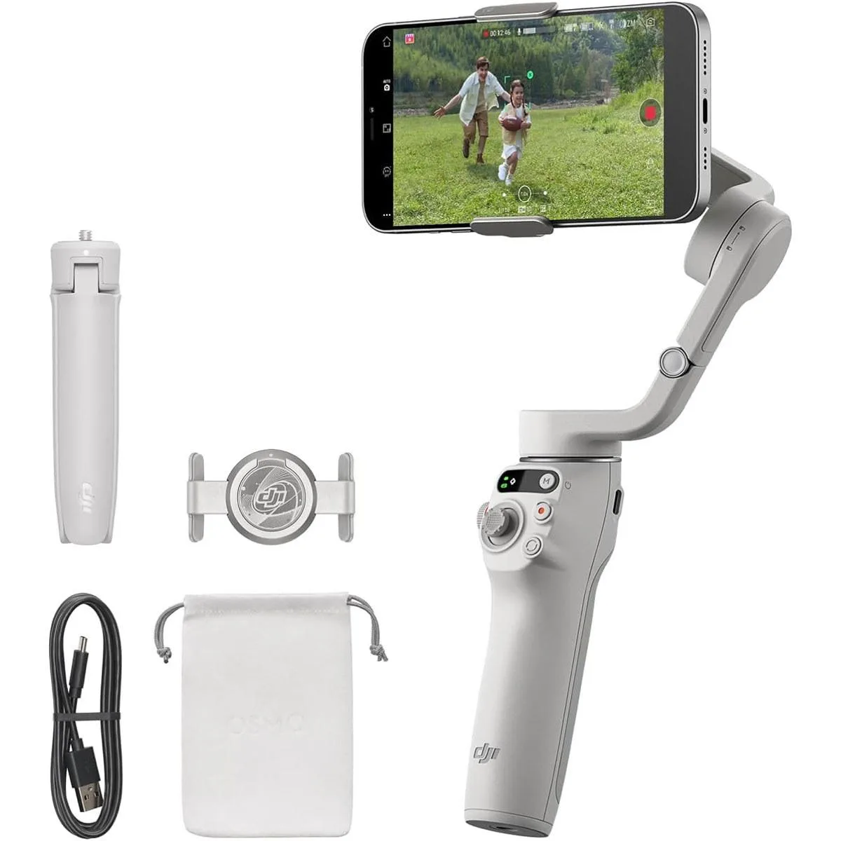 DJI DJI Osmo Mobile 6 Smartphone Gimbal Platinum Gray camera accessory — product photo