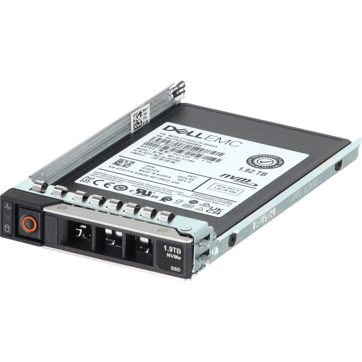 DELL DELL TGYF5-CD1 1.92TB NVMe enterprise SSD — product photo
