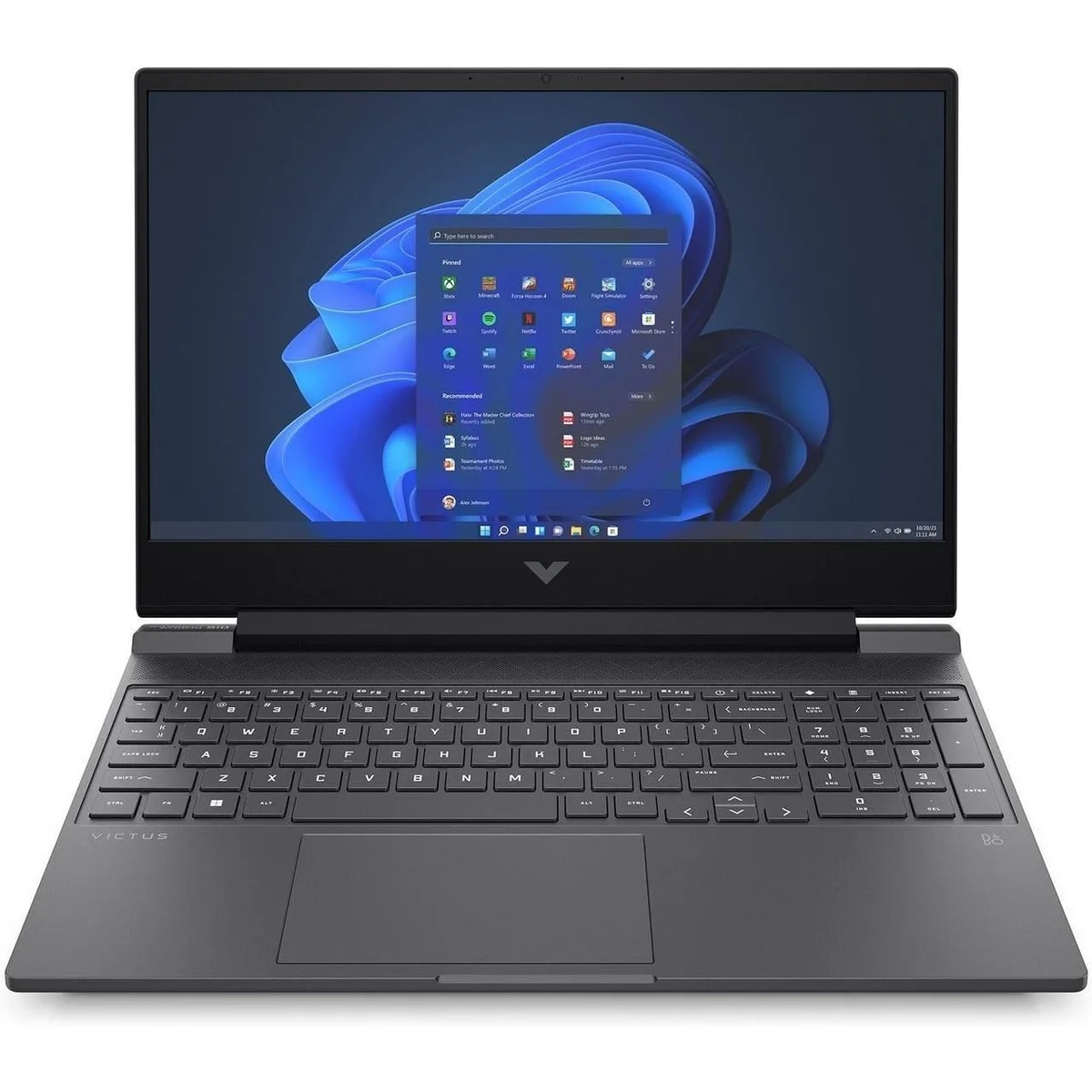 HP HP Victus 15z-fb000 laptop 15.6" Ryzen 7 5800H 16GB 512GB NVMe DDR5 Silver — product photo