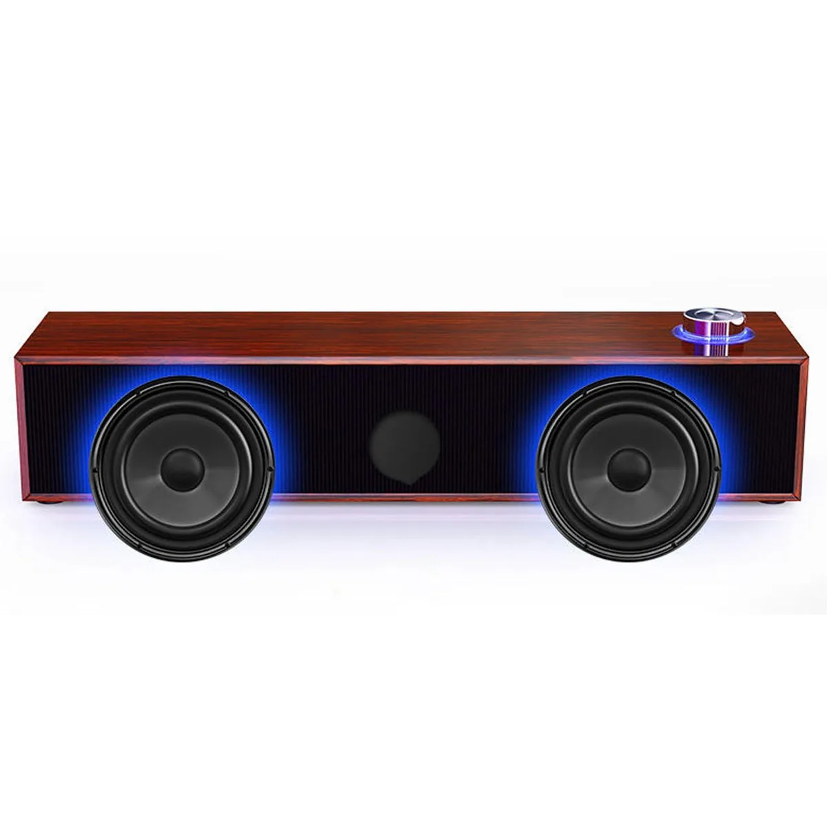 Diyeeni 2.0 Wood Soundbar 6W Brown 14.6in — product photo