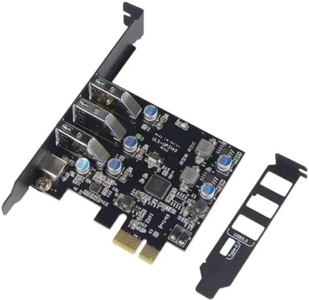 SMUGDESK SMUGDESK PCIe x1 4×USB 3.0 + USB-C Low Profile — product photo