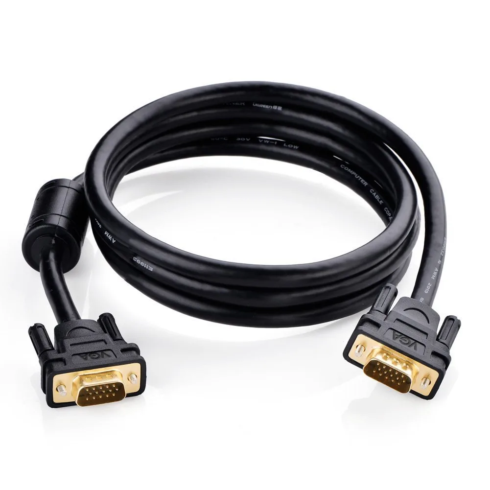 TeKit TeKit 11631 VGA cable 10ft HD15 male-male ferrite cores gold plated — product photo