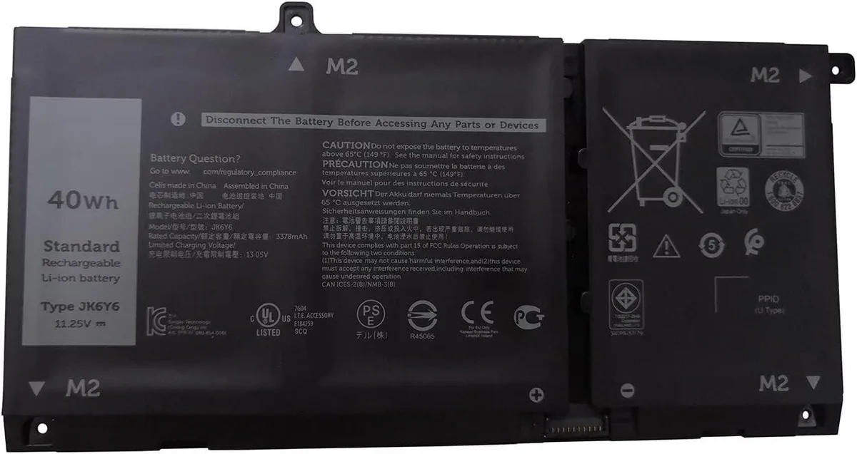 NShi NShi JK6Y6 40Wh 11.25V 3-cell laptop battery — product photo