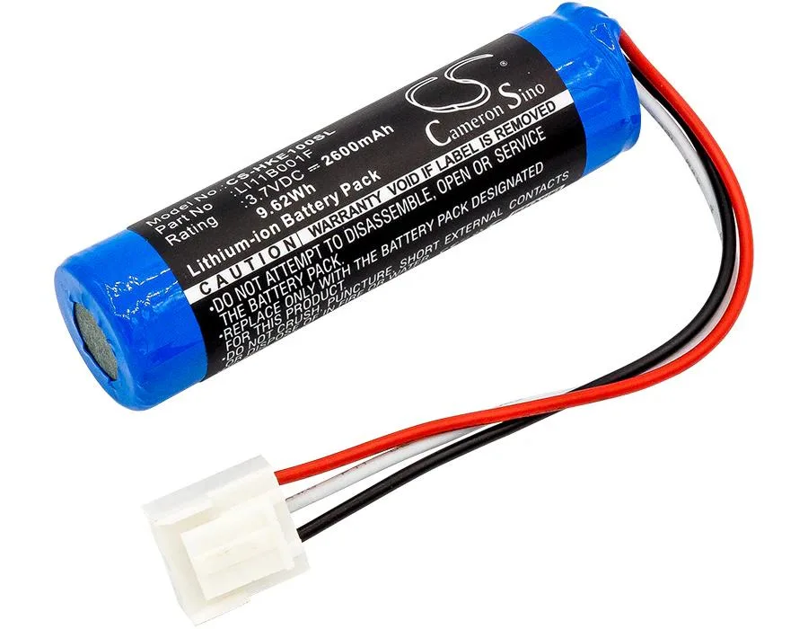 Rectangular black replacement battery with connector cable