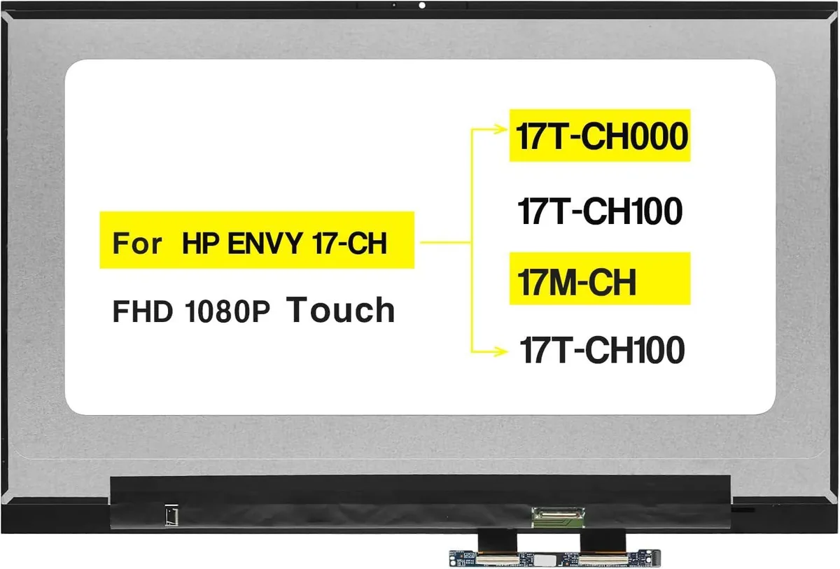 NUOLAISUN NUOLAISUN 17.3" FHD 1920x1080 Touch No Bezel laptop screen — product photo