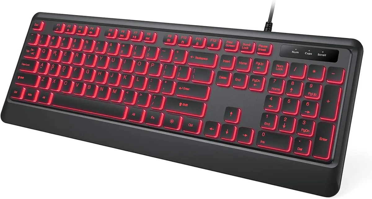TUKO TUKO Backlit Wired Gaming Keyboard (Black, M) — product photo