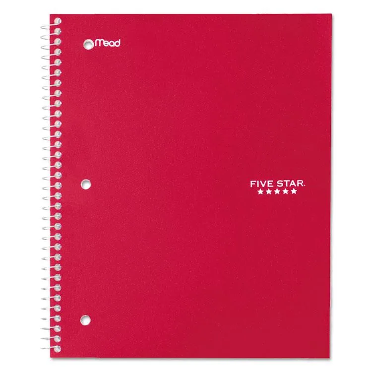 FIVE STAR FIVE STAR 72017 Notebook 10.5 x 8 100 Sheets Red — product photo