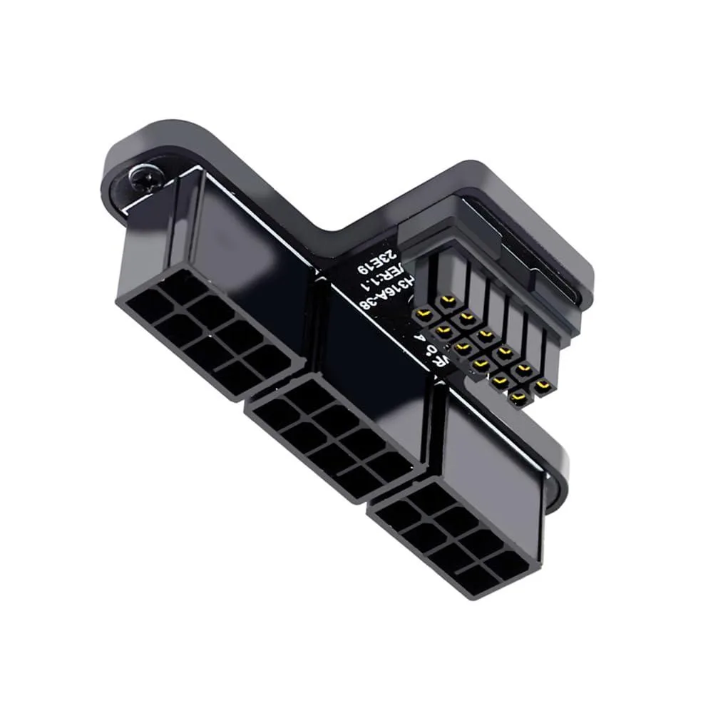 LORDWORLD LORDWORLD 12VHPWR ATX 3.0 PCIe 5.0 16Pin to 3x 8Pin 90° Adapter — product photo
