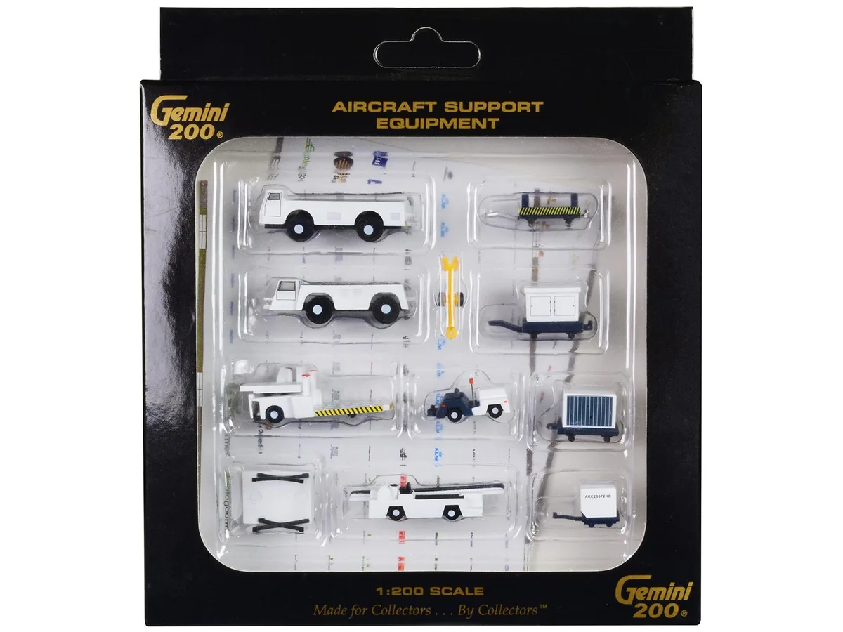 GeminiJets GeminiJets Gemini 200 Airport Support Equipment 10-piece Set — product photo