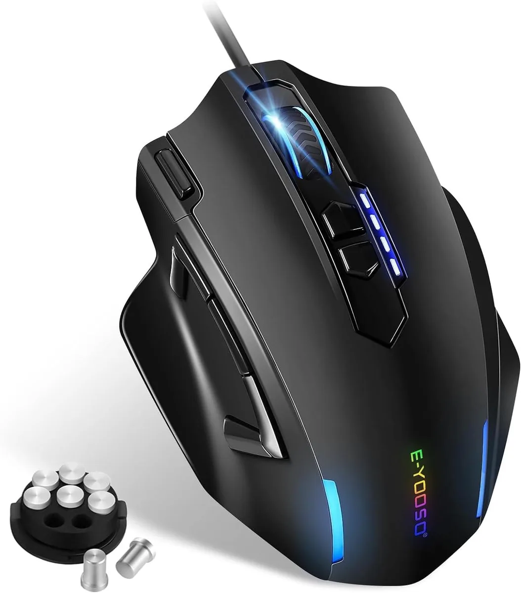 Hitoor Hitoor X-41 Gaming Mouse Wired 12400 DPI 11 Buttons Black — product photo