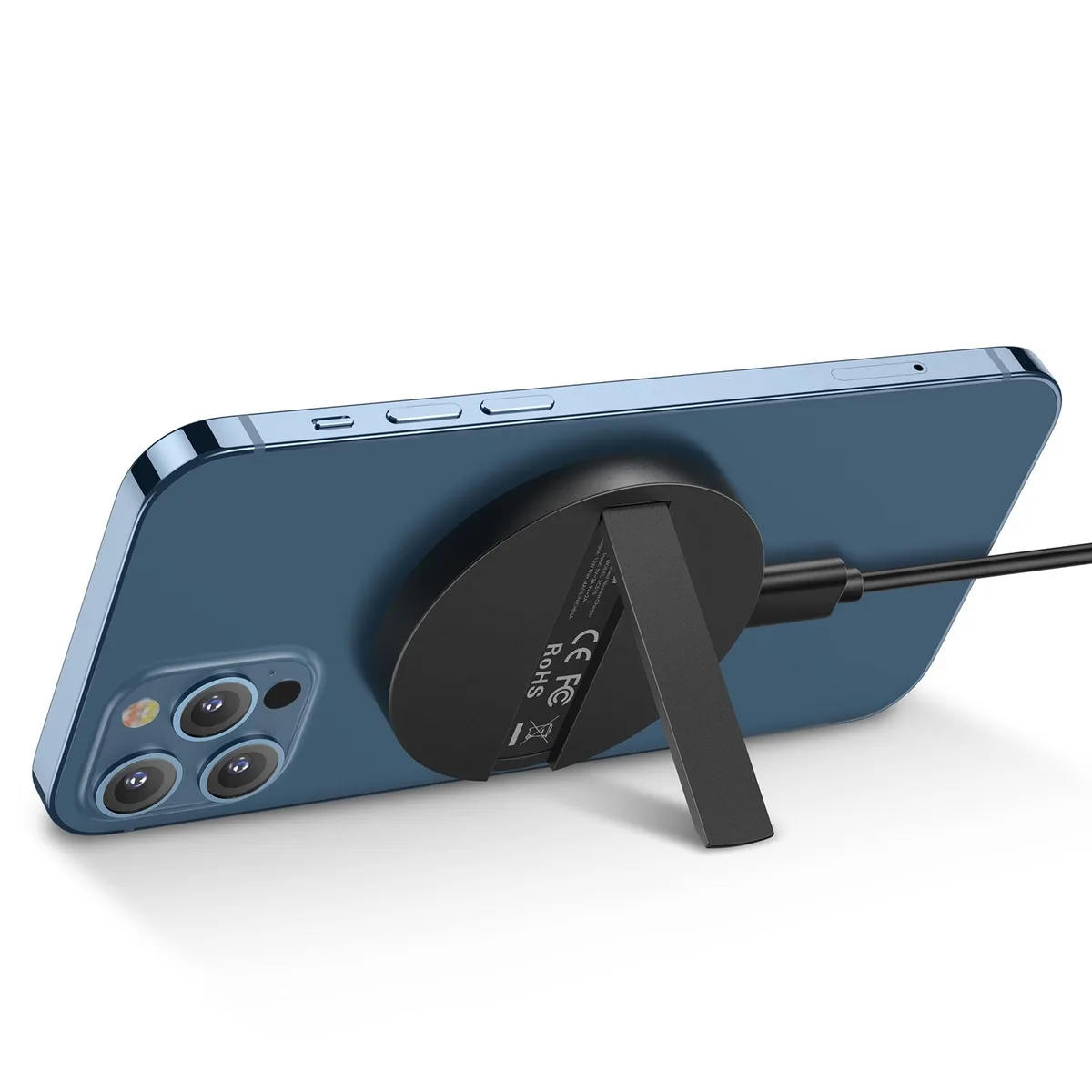 Hotai Hotai Mini Magnetic Wireless Charger with Kickstand Black — product photo
