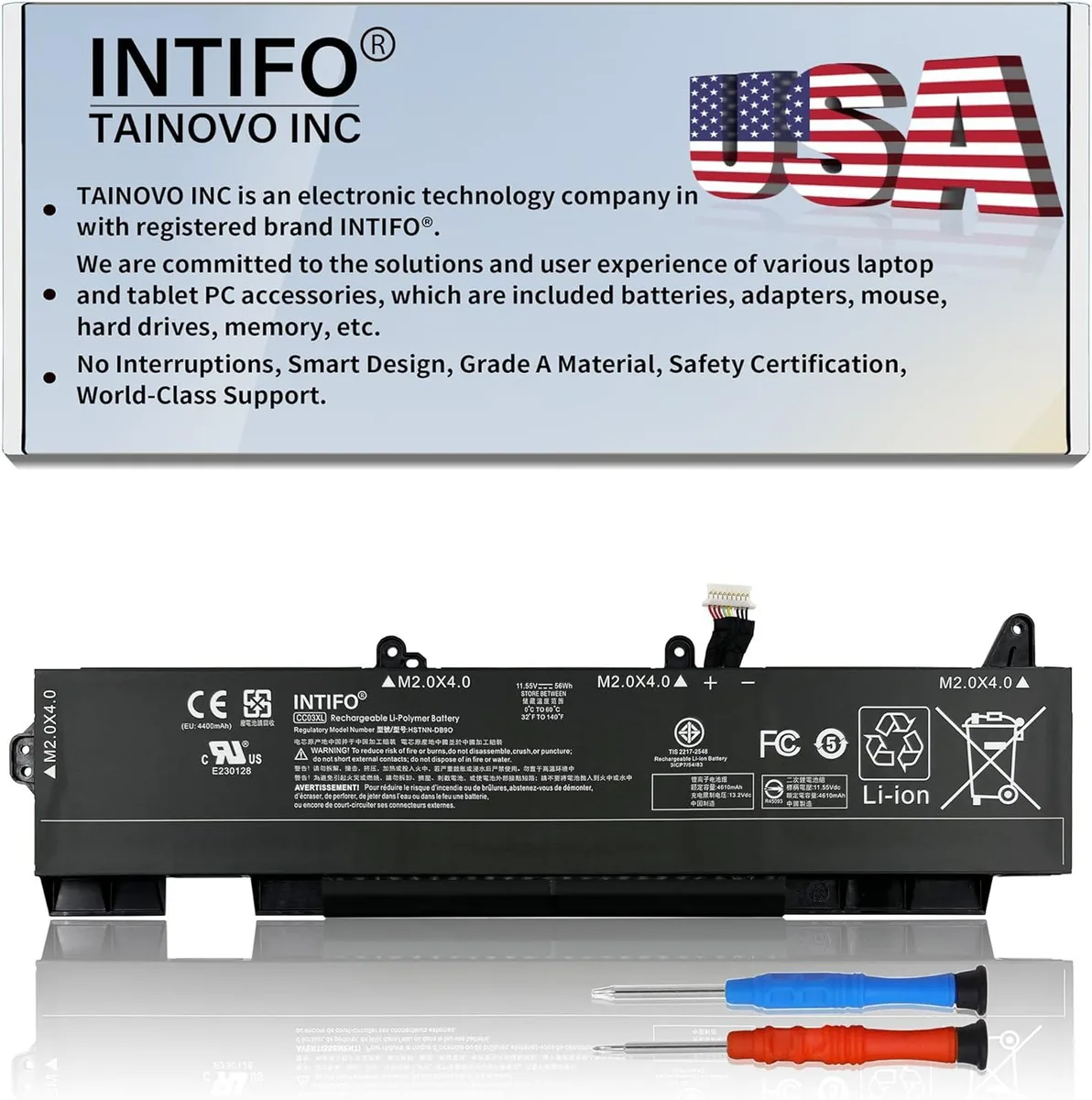 NShi NShi CC03XL 56Wh 11.55V 4610mAh 3-Cell laptop battery — product photo