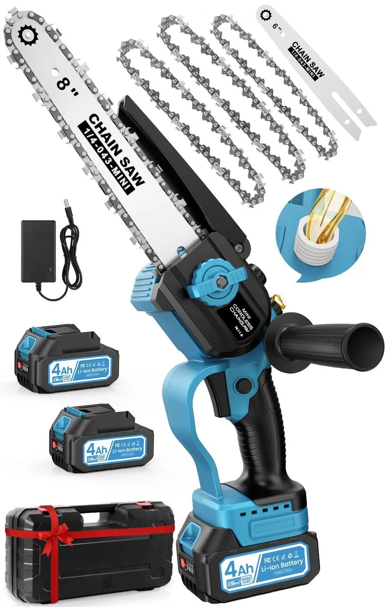 MuatCtarom Mini Chainsaw 8 Inch 6 Inch 8000mAh — product photo