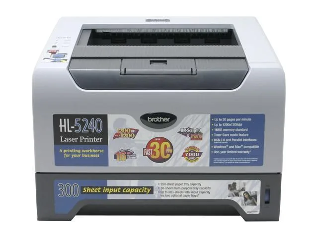 Brother Brother HL-5240 30 ppm Monochrome Laser Printer — product photo