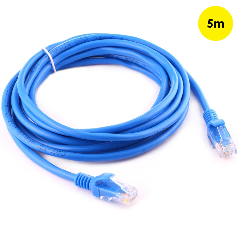 Amzer Amzer 16 ft Cat 5E Blue 350 MHz Snagless network ethernet cable — product photo