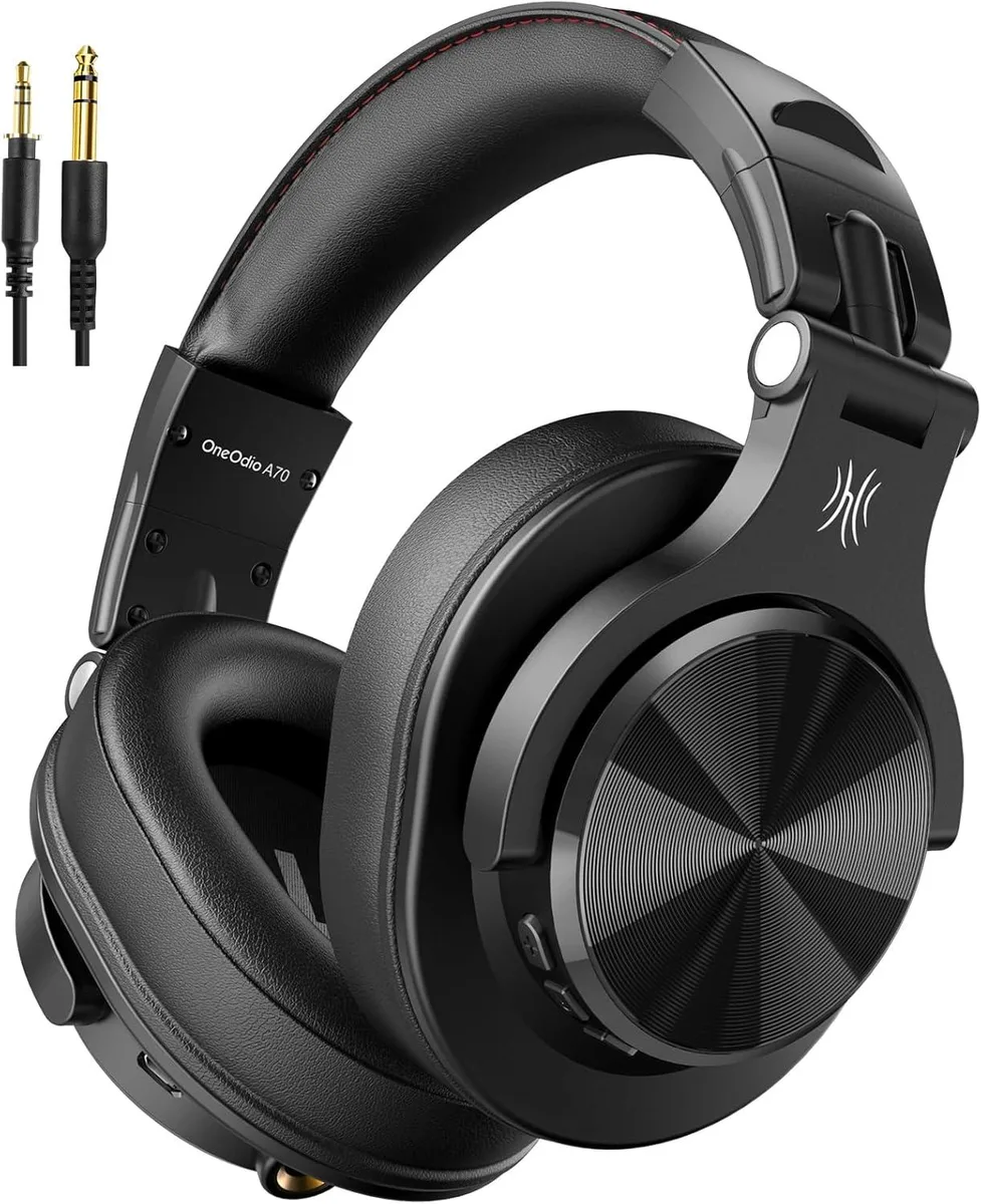 TUKO TUKO A70 Over-Ear Headphone Bluetooth 72H 40mm 3.5mm 6.35mm Black — product photo