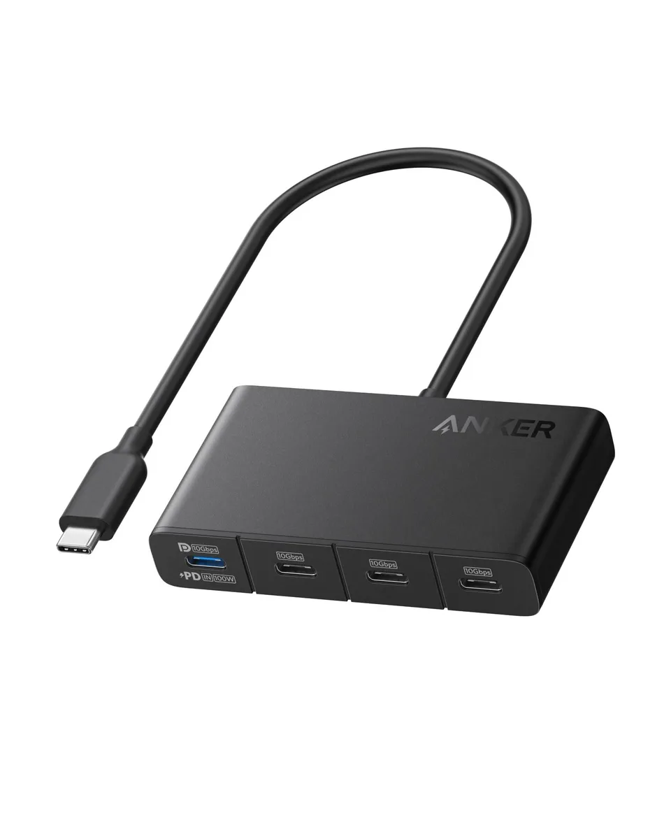  Anker A8340 USB-C 4-in-1 Display Hub 10Gbps 4K60 100W — product photo