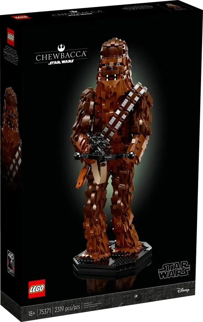 LEGO Star Wars Chewbacca figure in black bricks