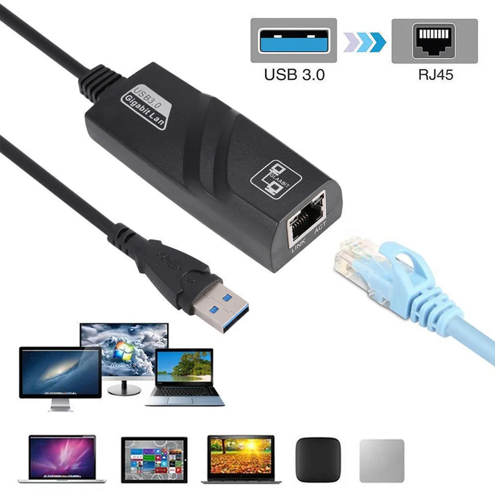 Jansicotek Jansicotek USB 3.0 to Gigabit Ethernet Adapter network connector — product photo