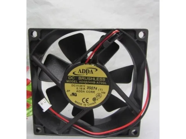 Fans Fans AD0824HB-A70GLVoltage case fan 24V 0.16A 80mm 3200RPM 40-45 CFM — product photo