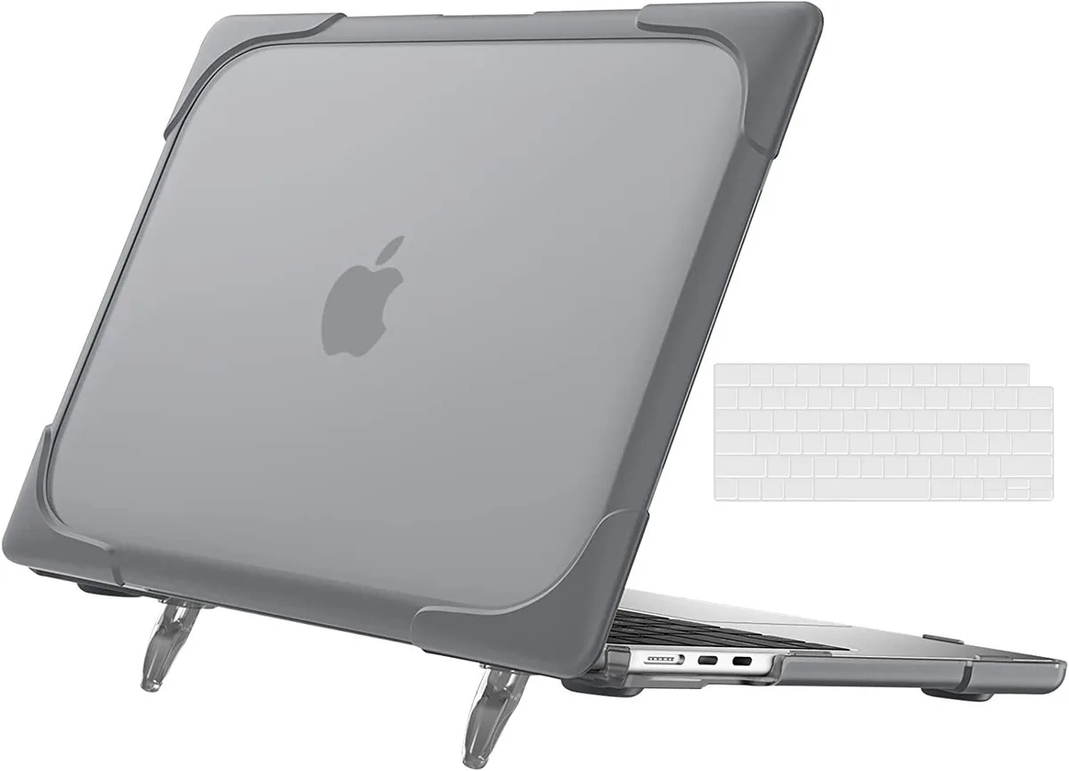 BONAEVER BONAEVER Hard Shell Case for MacBook Air 13.6 inch 2022-2025 Gray — product photo